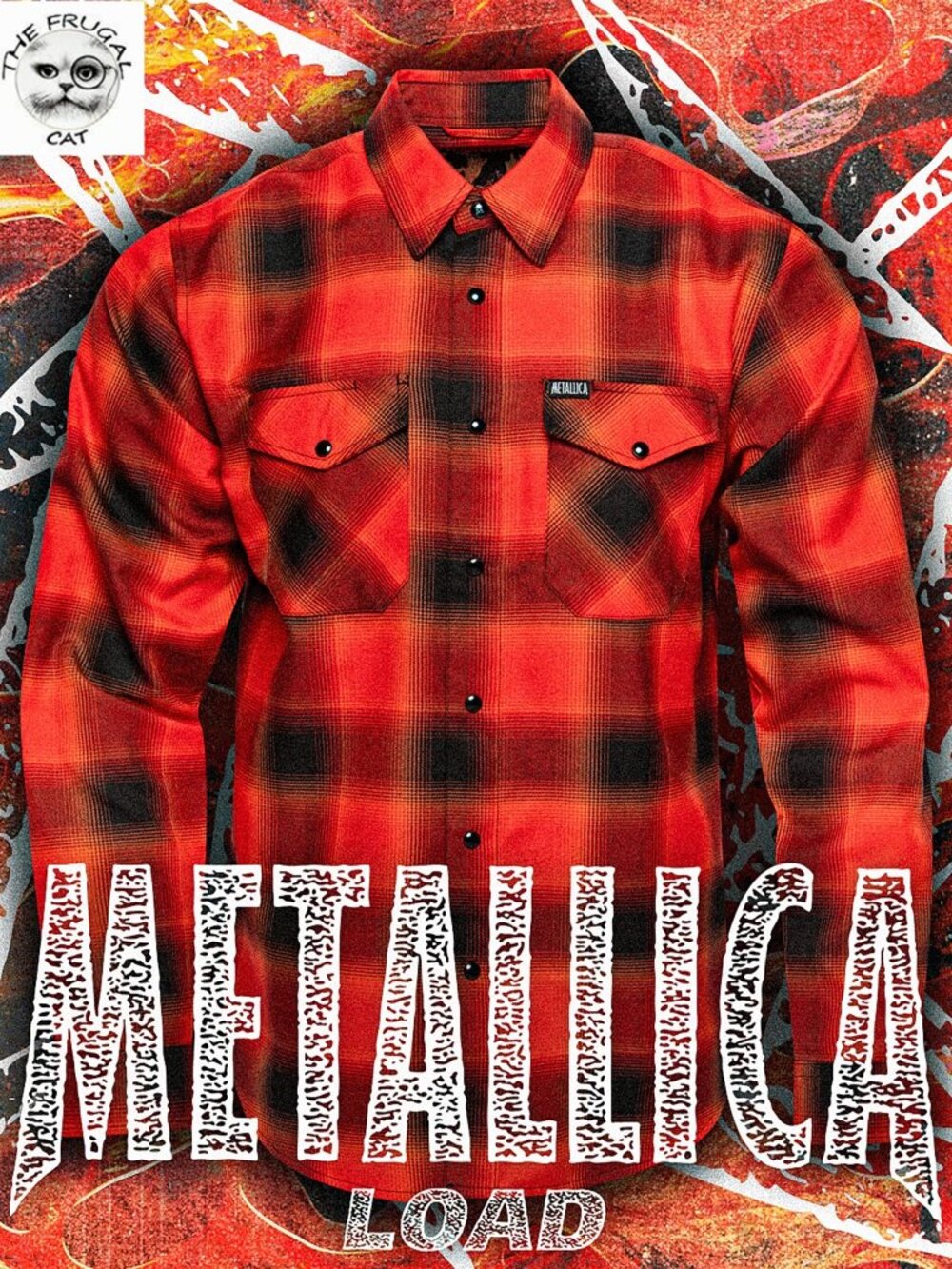 DIXXON FLANNEL x METALLICA LOAD Flannel Shirt Collab - Men's Small